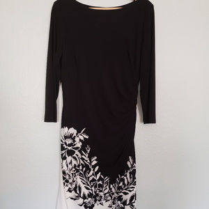 Ralph Lauran Floral Ruched Dress